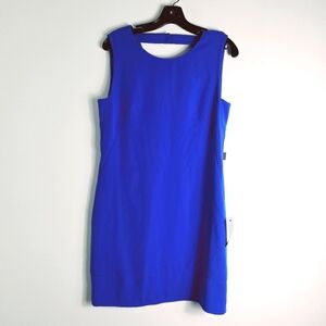 Laundry By Shelly Segal Sleeveless Mid-Lengh Dress Dazzling Blue